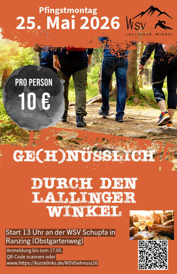 Flyer für die Gehnusswanderung 2026
