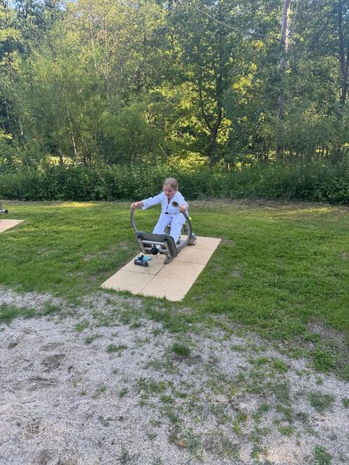 Bilder vom Karatetraining am Feng Shui Park in Lalling