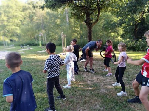 Bilder vom Karatetraining am Feng Shui Park in Lalling