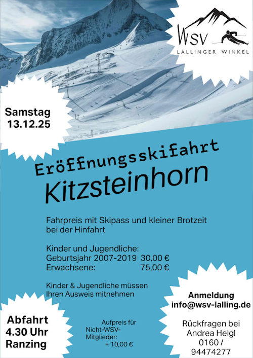 Werbung für die Fahrt zum Kitzsteinhorn